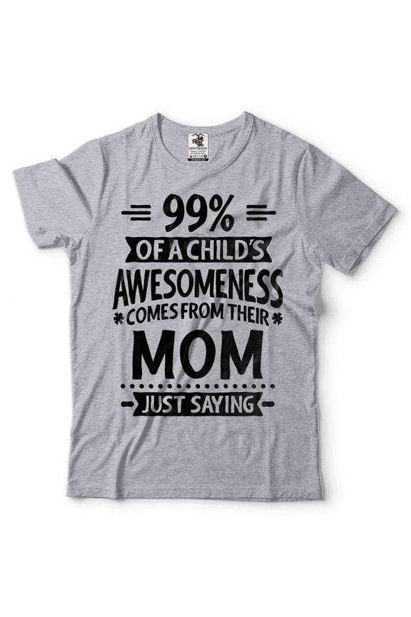 Mothers Day Mom Shirt New Mom Tee Shirt Funny Mom Gift Tee Mom Gifts Mother Tshirt Womens Tee (Small Grey)