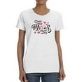 thumbnail image 1 of Mothers Day Noir Pink Shaped T-Shirt Women -Image by Shutterstock, Female Medium, 1 of 4