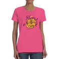 thumbnail image 1 of Mothers Day Orange Background Shaped T-Shirt Women -Image by Shutterstock, Female Small, 1 of 4