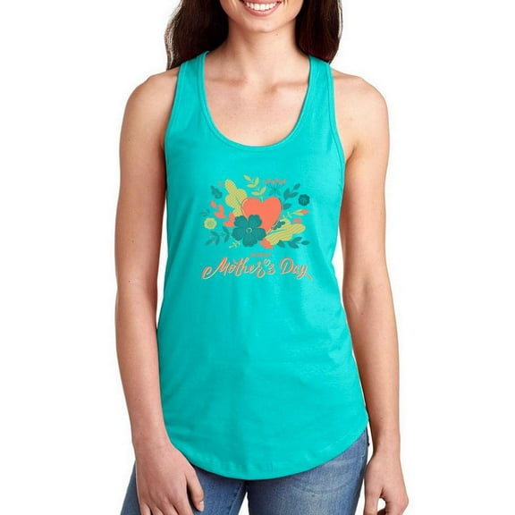 Mothers Day Pastels Nature Racerback Tank Women -Image by Shutterstock, Female Small