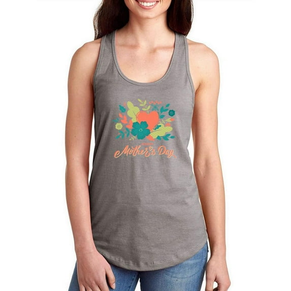 Mothers Day Pastels Nature Racerback Tank Women -Image by Shutterstock, Female XX-Large