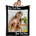 thumbnail image 1 of Mothers Day Personalized Gifts, Custom Photos Blanket Mom Gifts from Daughter Son Customized Picture Blanket, Mother's Day Christmas Birthday Best Gift for Mom Grandma Wife 3 Photos Blankets, 1 of 5