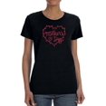 thumbnail image 1 of Mothers Day Pink Garland Shaped T-Shirt Women -Image by Shutterstock, Female Large, 1 of 4