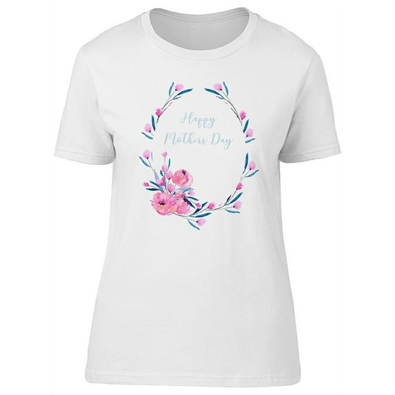 Mothers Day Pink Poppy Flowers T-Shirt Women -Image by Shutterstock, Female Large