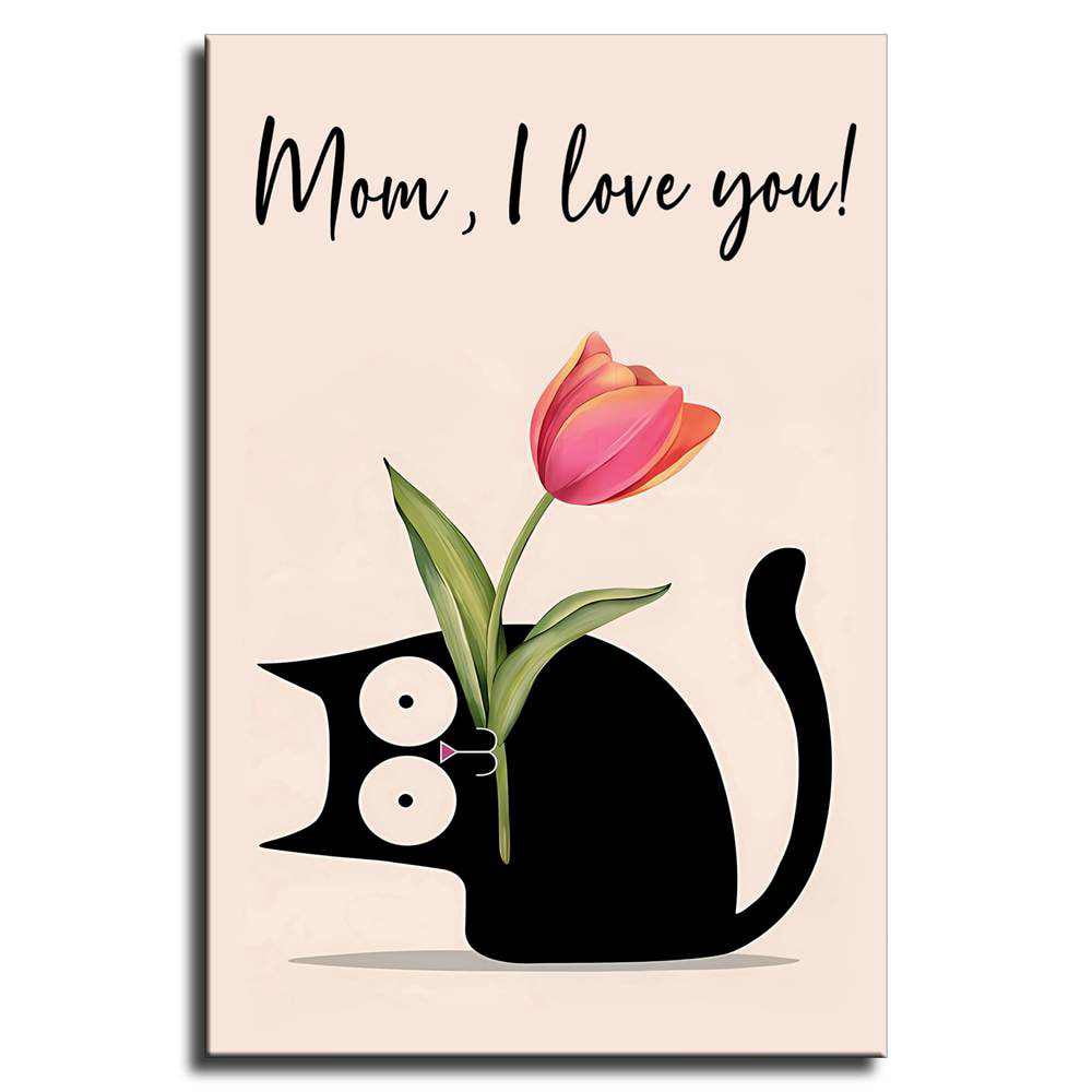 Mothers Day Poster I Love You Mom Wall Art Gift From Daughter Son ...