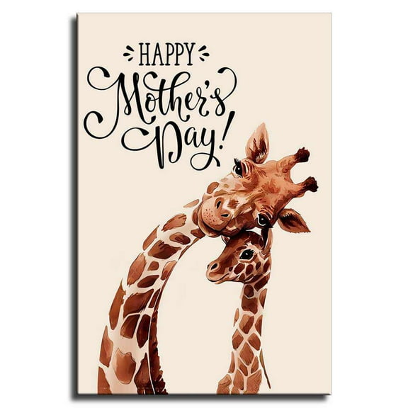 Mothers Day Poster I Love You Mom Wall Art Gift From Daughter Son Mother'S Day Canvas Print Cute Gift For Mom