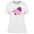 thumbnail image 1 of Mothers Day Purple Flowers 3D T-Shirt Women -Image by Shutterstock, Female Medium, 1 of 2