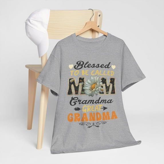 Mothers Day Shirt Blessed To Be Called Mom Grandma Great Nana ID-0401-DPKN