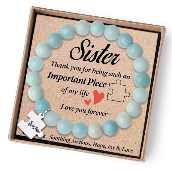 Mothers Day Sister Gifts for Sisters Gifts from Sister Birthday Gifts Ideas Cool Big Sister Little Sister Gifts from Brother Best Sister Ever Bracelet Christmas Stocking Stuffers Valentines
