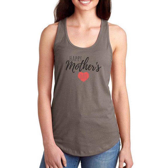 Mothers Day Small Heart Racerback Tank Women -Image by Shutterstock, Female Medium