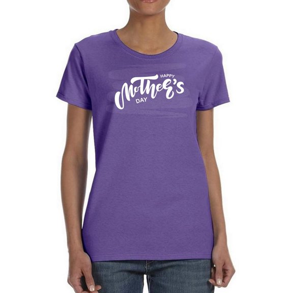 Mothers Day Soft Brush Shaped T-Shirt Women -Image by Shutterstock, Female Large