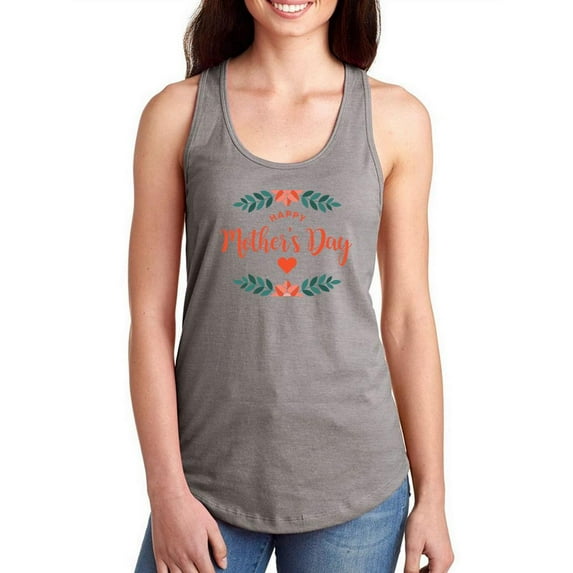 Mothers Day Soft Garland Racerback Tank Women -Image by Shutterstock, Female x-Large