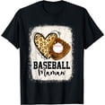 thumbnail image 1 of Mothers Day Softball Baseball Mamaw Leopard Women Gifts T-Shirt, 1 of 4