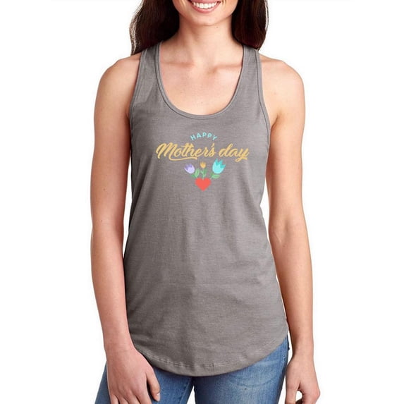 Mothers Day Storybook Tulips Racerback Tank Women -Image by Shutterstock, Female Medium