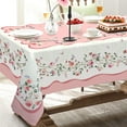 thumbnail image 1 of Mothers Day Tablecloth, Rosette Butterfly Tablecloth, Pink Roses Table Cloth,Wrinkle Resistant and Washable Rose Tablecloth,Perfect for Kitchen,Dining,Outdoor,Patio,Party, Rectangle 60 x 120inch, 1 of 6