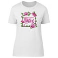 thumbnail image 1 of Mothers Day Text In Floral Frame T-Shirt Women -Image by Shutterstock, Female Small, 1 of 2