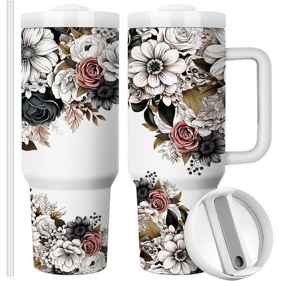 Mothers Day Tumbler, Gifts for Mom from Daughter, Birthday Gifts for Mom |Tumbler with Lid and Straw | Travel Coffee Mug | 40oz Double Wall Vacuun Insulated Cup