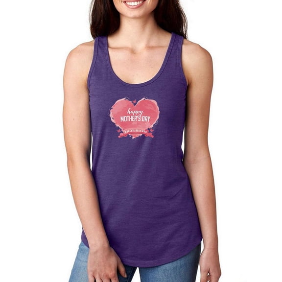 Mothers Day Watercolor Pink Racerback Tank Women -Image by Shutterstock, Female x-Large