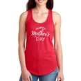 thumbnail image 1 of Mothers Day White Brush Racerback Tank Women -Image by Shutterstock, Female x-Small, 1 of 4
