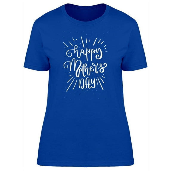 Mothers Day White Curly Font T-Shirt Women -Image by Shutterstock, Female Medium