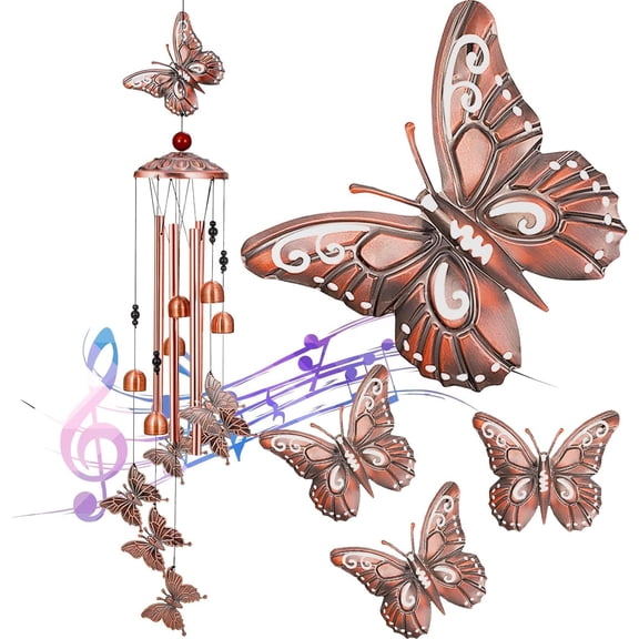 Mothers Day Wind Chimes Gifts For Mom From Daughter, Birthday Gifts For Women Mom Butterfly For Grandma Mom Wife Sister Garden Outside Outdoor Yard Home House Dcor[Z1427]