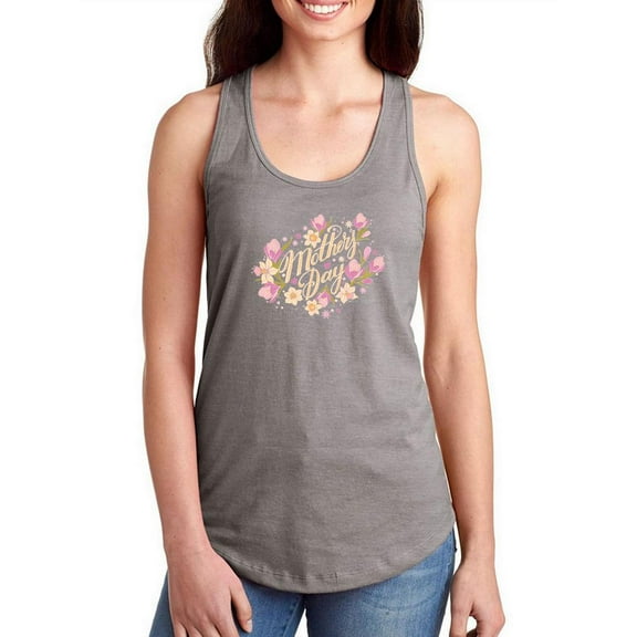 Mothers Day Windflowers Racerback Tank Women -Image by Shutterstock, Female Medium