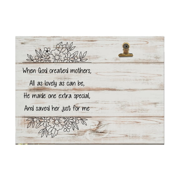Mothers Day Wooden Pictures Frame Photo Frame Expresses Love Appreciations, Perfect Gift for Parent
