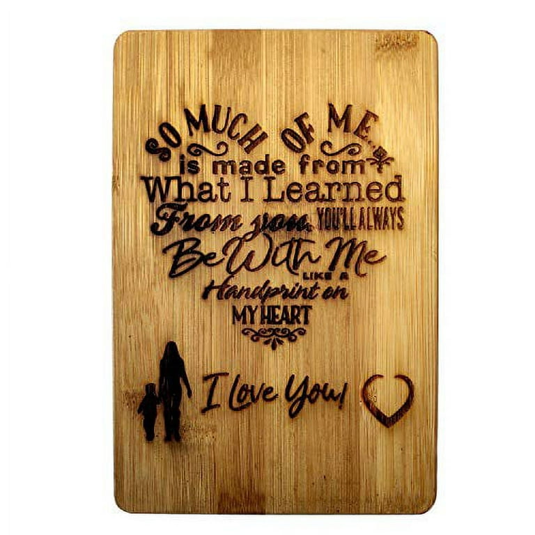 Custom Cutting Board, Laser Engraved Bamboo Cutting Board Gift, Mother