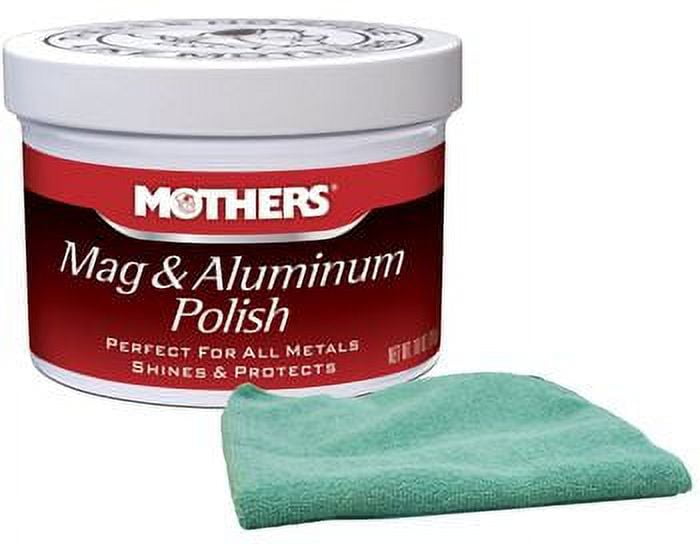 Mothers Mag & Aluminum Polish 05101CLOTH1 Automotive Wax, 10 oz