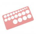 Mothers  Measurement Ruler Flexible Silicone Breast Flange Measuring Tool with 1.5m Soft Tape