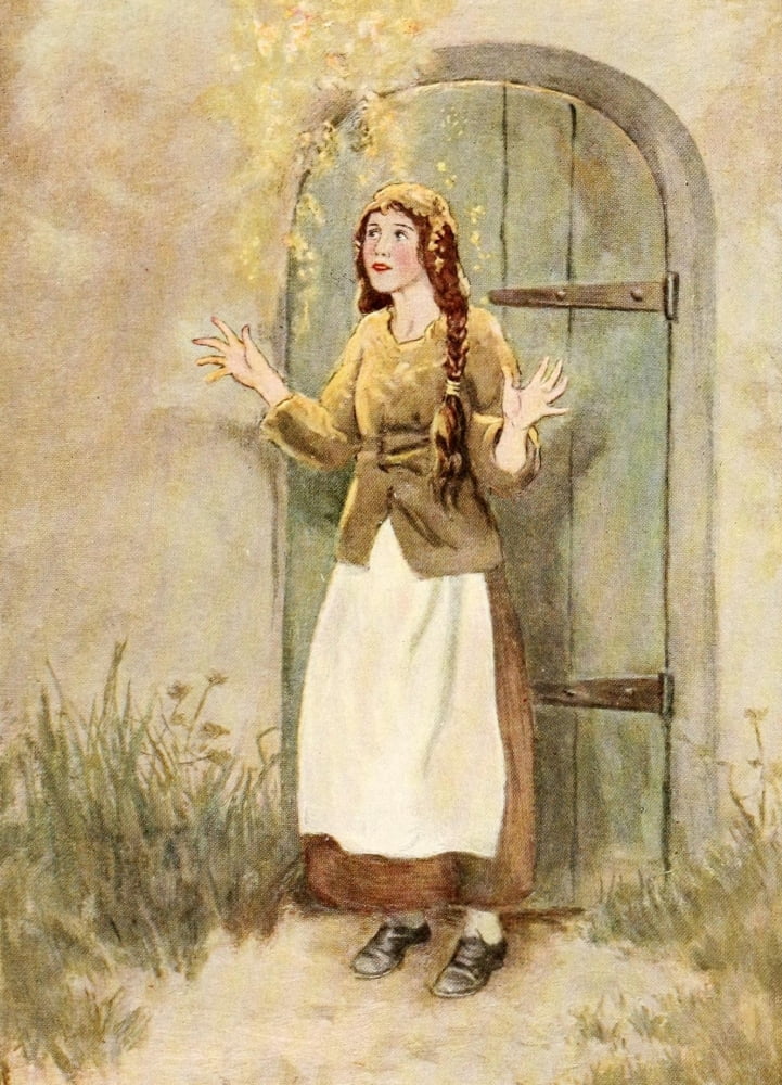 Mothers Nursery Tales 1918 Mother Hulda Canvas Art - Katharine Pyle (24 x 36)