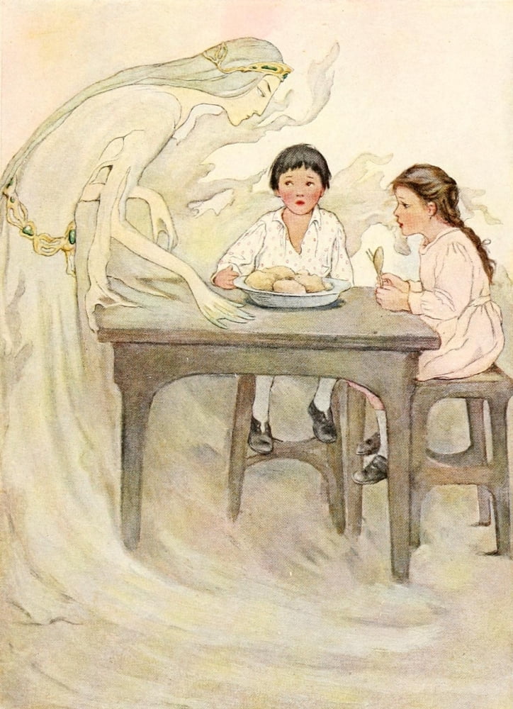 Mothers Nursery Tales 1918 The Water-spirits Canvas Art - Katharine Pyle (24 x 36)