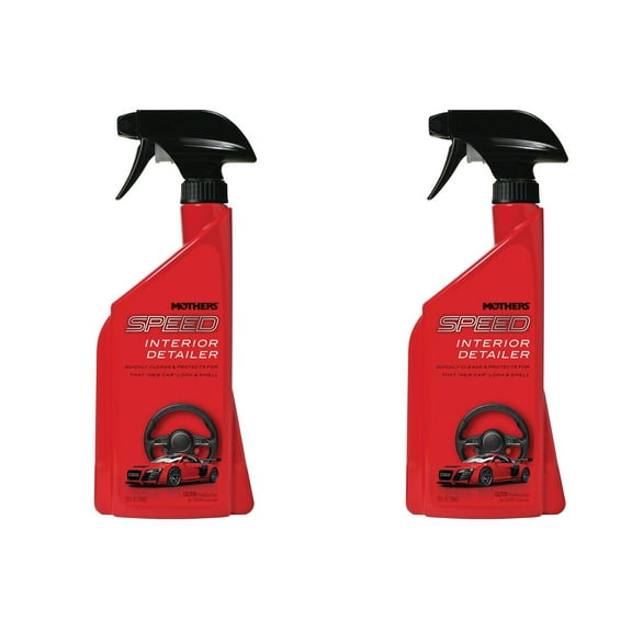 Mothers Polish Speed Interior 24 Ounce Bottle of Car Interior Detailer (2 Pack)