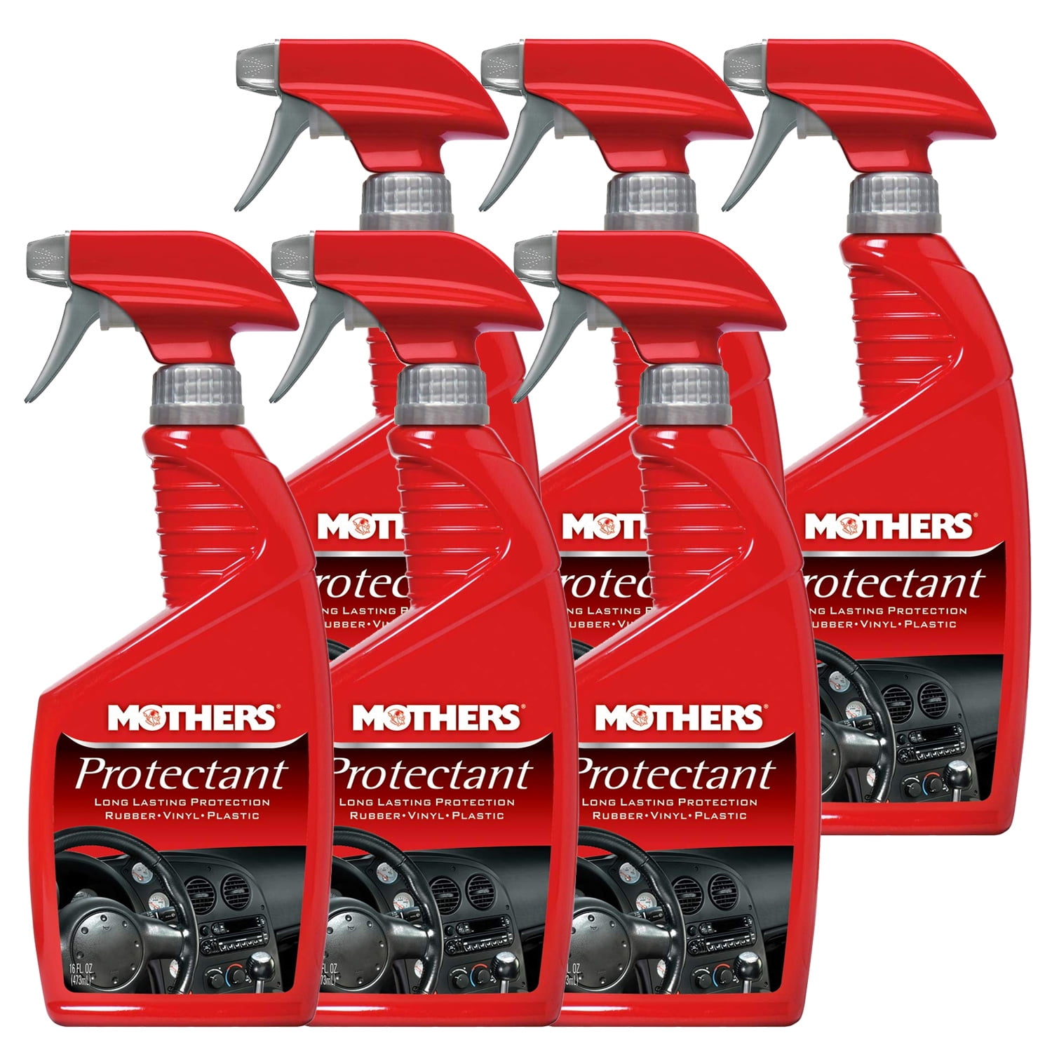 Mothers Protectant Spray Car Interior Protectant, 16 oz. (6-Pack)