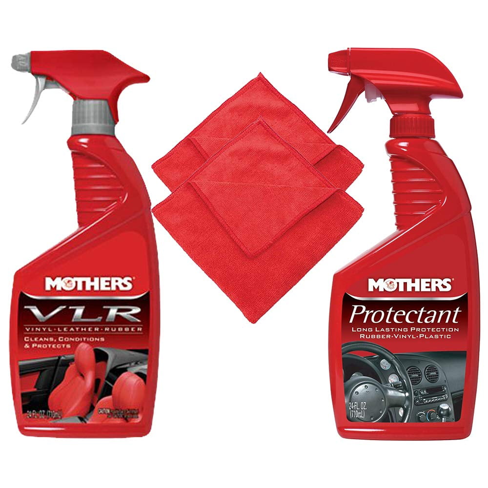 Mothers Protectant and VLR Vinyl-Leather-Rubber Care - 24oz Cleaning Kit