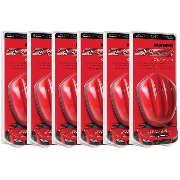 Mothers Speed Clay 2.0 Paint & Surface Prep Tool (Pack of 6)