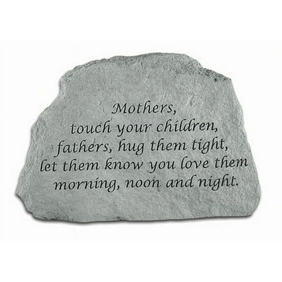 Mothers, Touch Your Children... Memorial Garden Stone