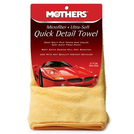 Mothers Ultra Soft Microfiber Quick Car Detailing Towel - 20" x 24"