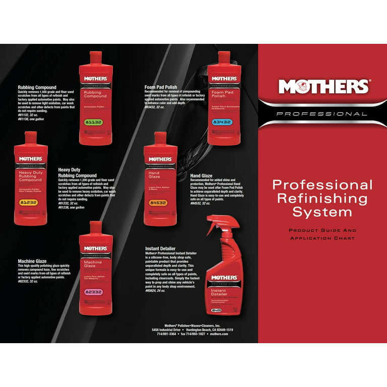 Mothers Car Washing, Waxing, Polish, & Detailing Products — Virginia Auto  Detailing