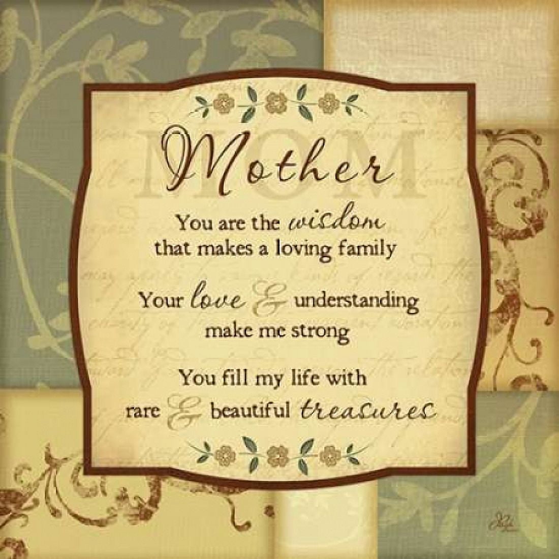Mothers Wisdom Canvas Art - Jennifer Pugh (24 x 24)