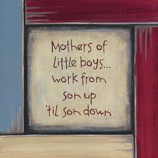 Mothers of Little Boys Canvas Art - Karen Tribbet (24 x 24)