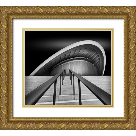 Mothes, Wolfgang 23x20 Gold Ornate Wood Framed with Double Matting Museum Art Print Titled - Sunrise