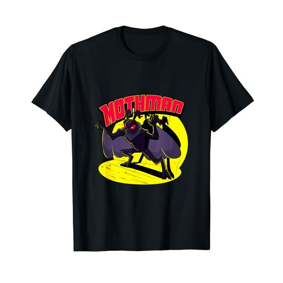 Mothman Believe in Yourself Cryptid Folklore Creatures Retro Black T-Shirt