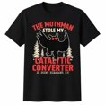 thumbnail image 1 of Mothman Catalytic Converter Humor Graphic T-Shirt, Unisex Classic Fit Tee, 1 of 9