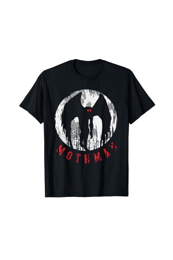 Mothman Folklore Cryptid Black T-Shirt