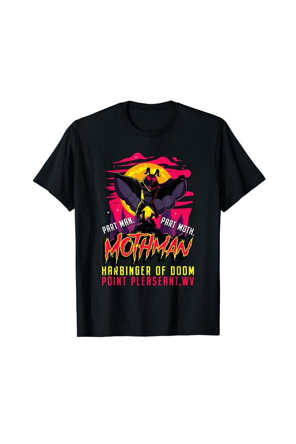 Mothman Funny Cryptid Harbinger of Doom Part Man Part Moth T-Shirt
