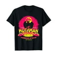 thumbnail image 1 of Mothman - Harbinger of Doom! Funny Cute Cryptid Creature Short Sleeve Black T-Shirt, 1 of 5