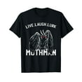 thumbnail image 1 of Mothman Occult Folklore Cryptid Creature Cryptozoology Black T-Shirt, 1 of 5