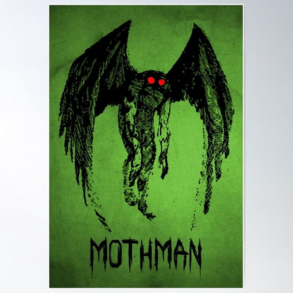 Mothman Poster Wall Art Modern Living Room Decor UNFRAMED PAPER POSTER, Home Decor