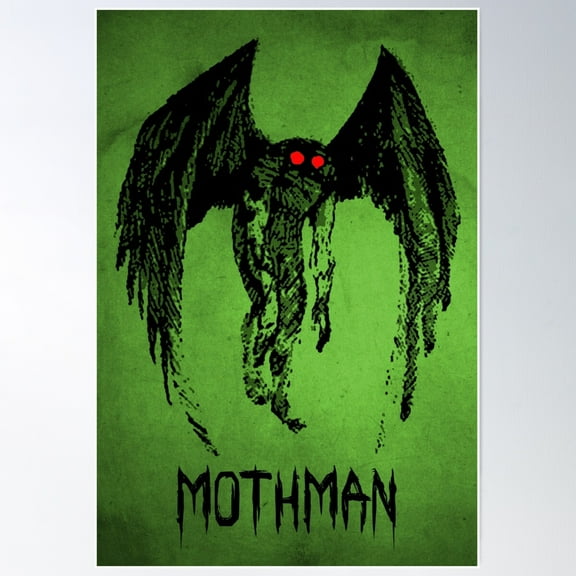 Mothman Poster Wall Art, Modern Wall Decor For Living Room Bedroom, 8x12 UNFRAMED